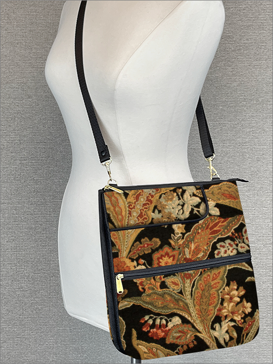 Large Zipper Purse - Tapestry Handbags & Accessories - Danny K.
